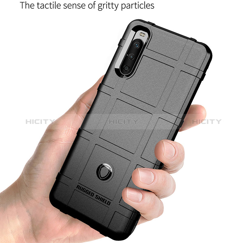 Silikon Hülle Handyhülle Ultra Dünn Flexible Schutzhülle 360 Grad Ganzkörper Tasche J01S für Sony Xperia 10 III SO-52B groß