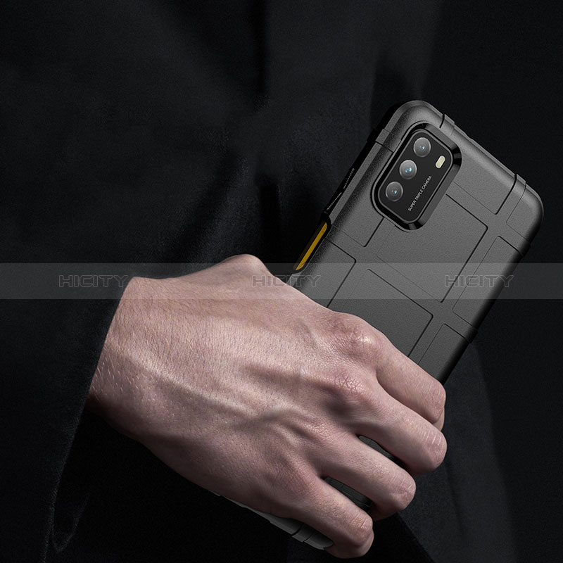 Silikon Hülle Handyhülle Ultra Dünn Flexible Schutzhülle 360 Grad Ganzkörper Tasche J01S für Xiaomi Poco M3