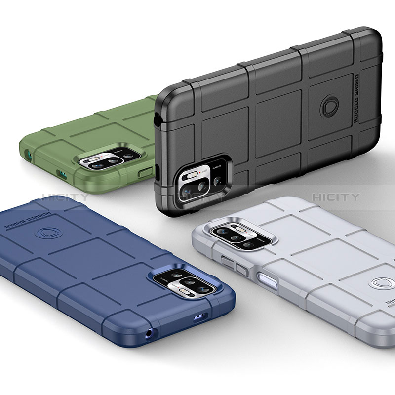 Silikon Hülle Handyhülle Ultra Dünn Flexible Schutzhülle 360 Grad Ganzkörper Tasche J01S für Xiaomi POCO M3 Pro 5G groß