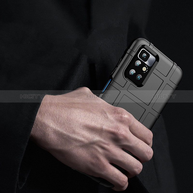 Silikon Hülle Handyhülle Ultra Dünn Flexible Schutzhülle 360 Grad Ganzkörper Tasche J01S für Xiaomi Redmi 10 Prime groß