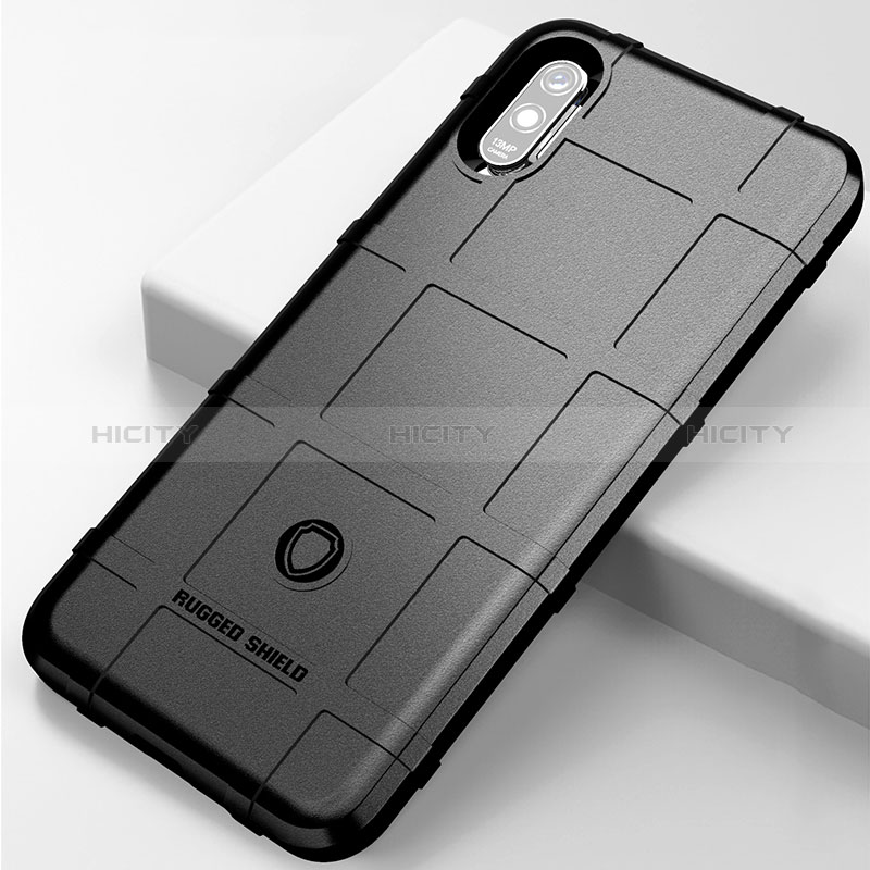 Silikon Hülle Handyhülle Ultra Dünn Flexible Schutzhülle 360 Grad Ganzkörper Tasche J01S für Xiaomi Redmi 9A