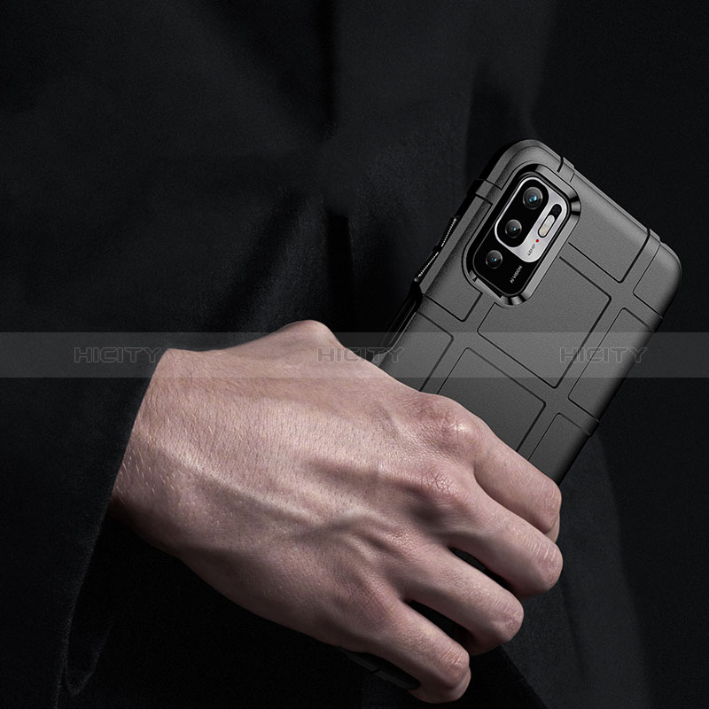 Silikon Hülle Handyhülle Ultra Dünn Flexible Schutzhülle 360 Grad Ganzkörper Tasche J01S für Xiaomi Redmi Note 10 5G