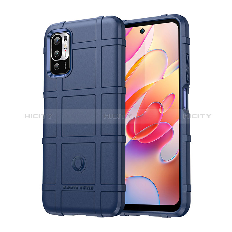 Silikon Hülle Handyhülle Ultra Dünn Flexible Schutzhülle 360 Grad Ganzkörper Tasche J01S für Xiaomi Redmi Note 10 5G