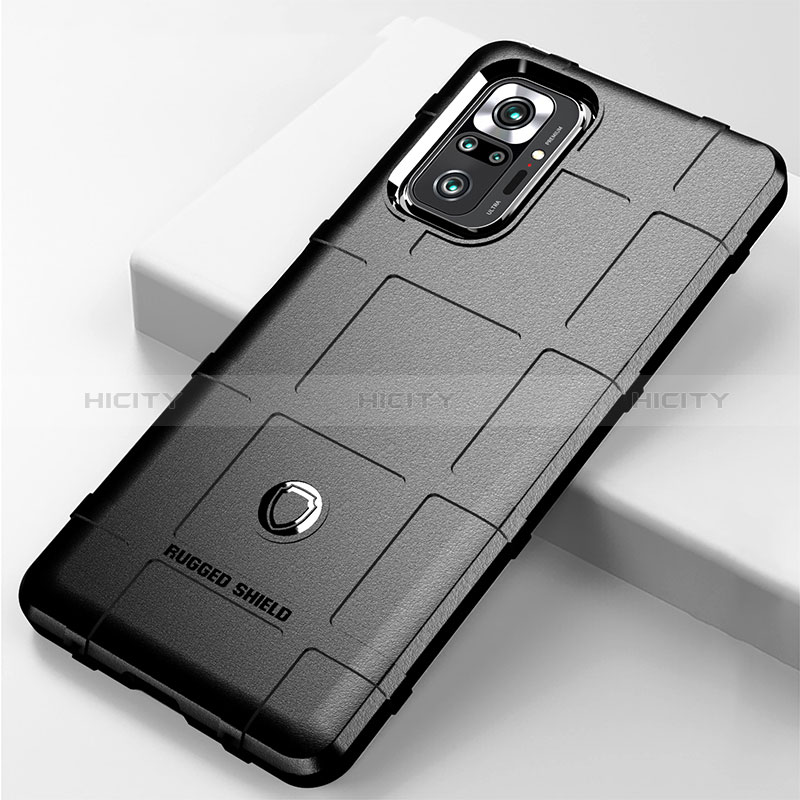 Silikon Hülle Handyhülle Ultra Dünn Flexible Schutzhülle 360 Grad Ganzkörper Tasche J01S für Xiaomi Redmi Note 10 Pro Max groß