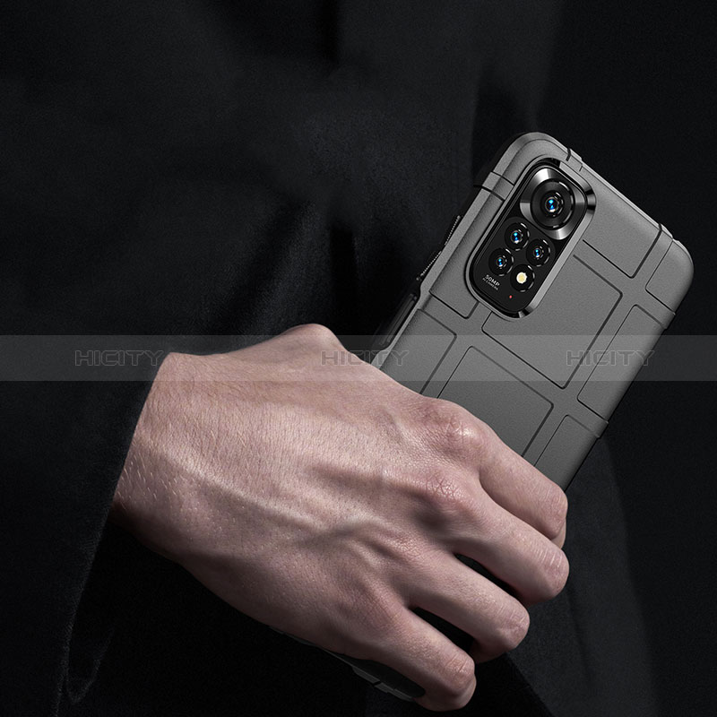 Silikon Hülle Handyhülle Ultra Dünn Flexible Schutzhülle 360 Grad Ganzkörper Tasche J01S für Xiaomi Redmi Note 11 4G (2022) groß