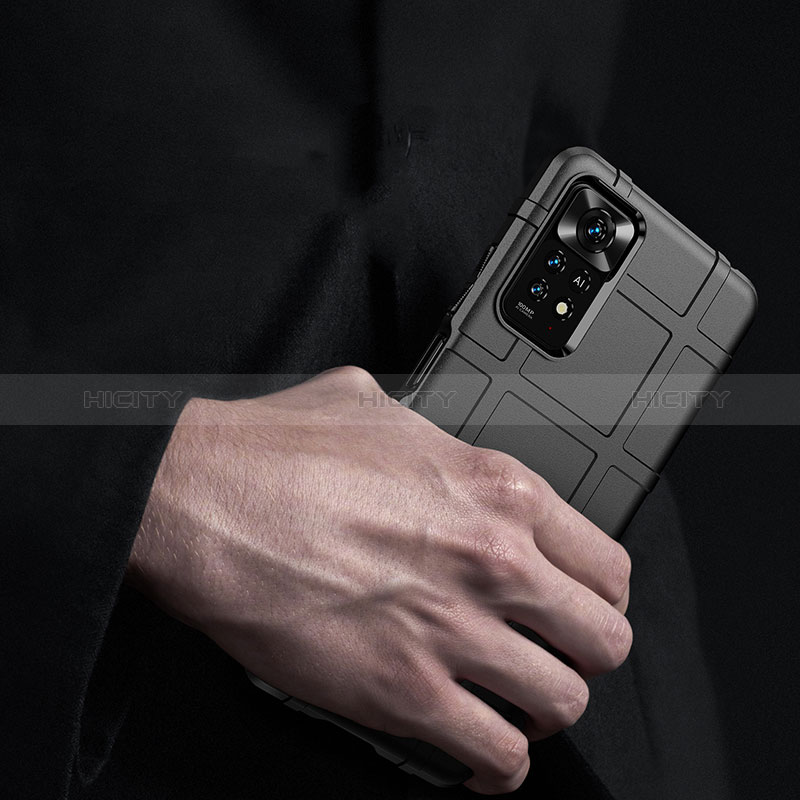 Silikon Hülle Handyhülle Ultra Dünn Flexible Schutzhülle 360 Grad Ganzkörper Tasche J01S für Xiaomi Redmi Note 11 Pro 4G groß
