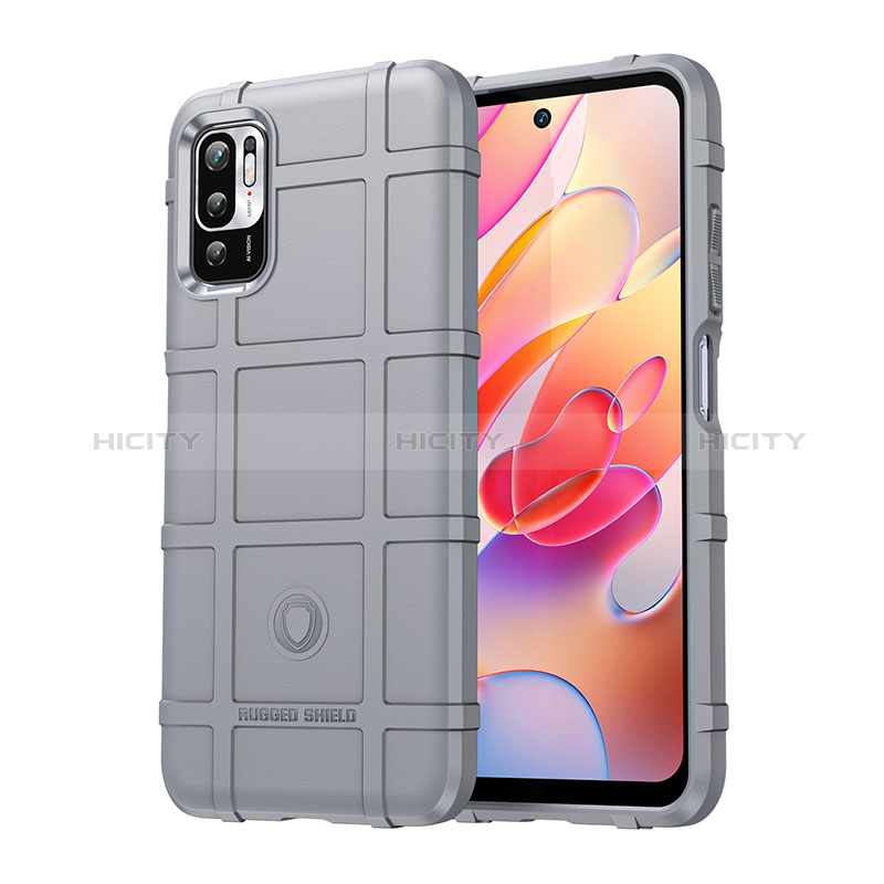 Silikon Hülle Handyhülle Ultra Dünn Flexible Schutzhülle 360 Grad Ganzkörper Tasche J01S für Xiaomi Redmi Note 11 SE 5G Grau Plus