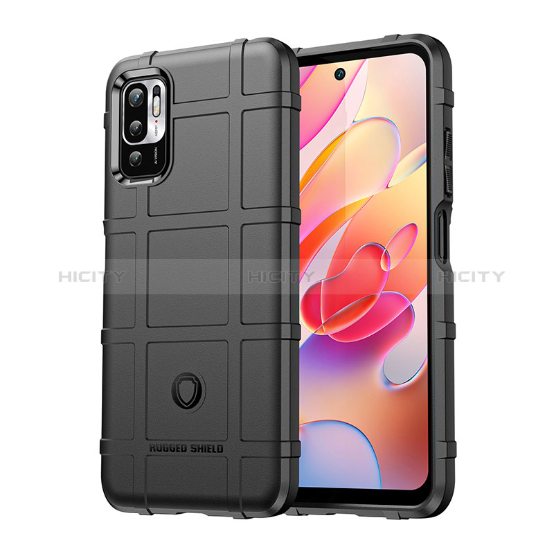 Silikon Hülle Handyhülle Ultra Dünn Flexible Schutzhülle 360 Grad Ganzkörper Tasche J01S für Xiaomi Redmi Note 11 SE 5G Schwarz Plus