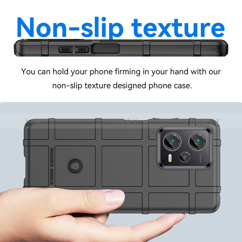 Silikon Hülle Handyhülle Ultra Dünn Flexible Schutzhülle 360 Grad Ganzkörper Tasche J01S für Xiaomi Redmi Note 12 Explorer