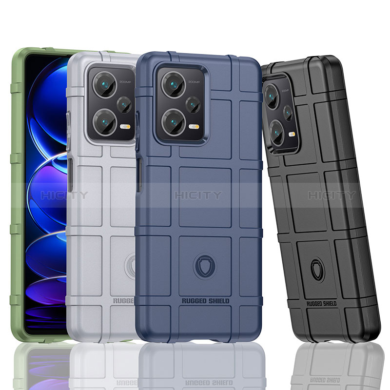 Silikon Hülle Handyhülle Ultra Dünn Flexible Schutzhülle 360 Grad Ganzkörper Tasche J01S für Xiaomi Redmi Note 12 Pro+ Plus 5G