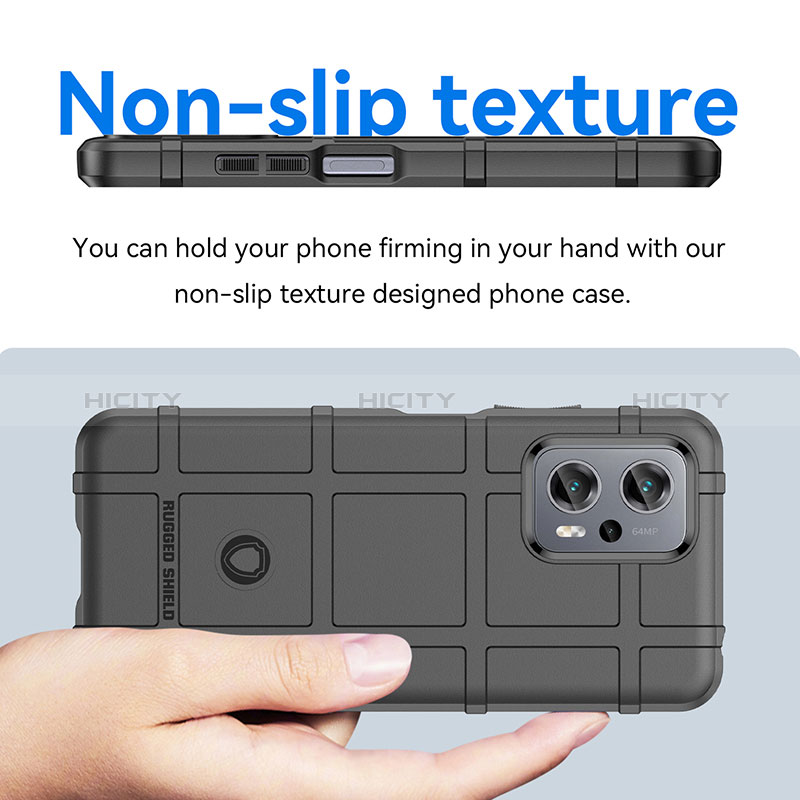 Silikon Hülle Handyhülle Ultra Dünn Flexible Schutzhülle 360 Grad Ganzkörper Tasche J01S für Xiaomi Redmi Note 12T Pro 5G