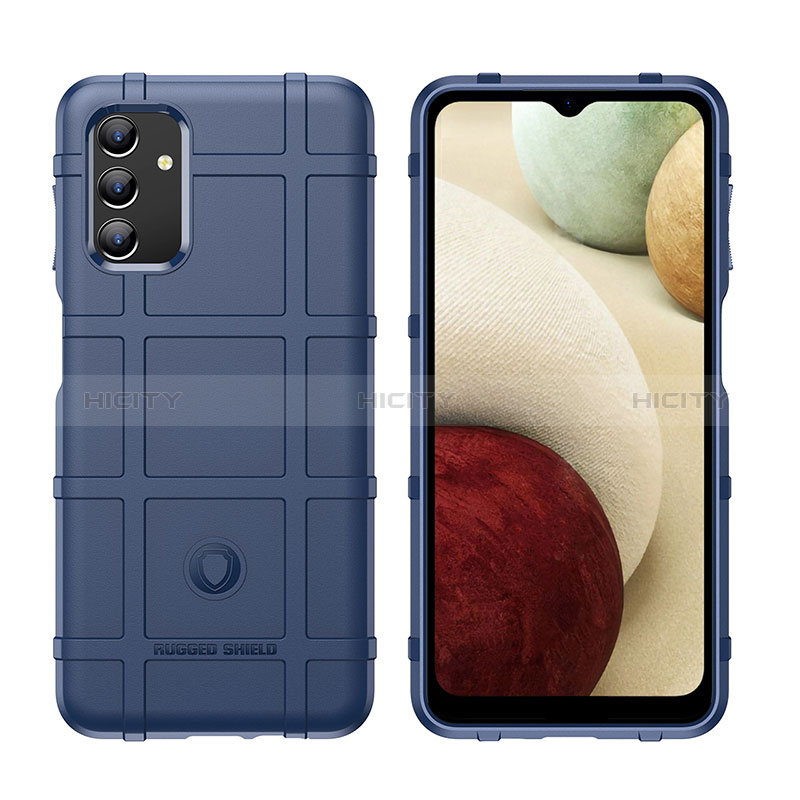 Silikon Hülle Handyhülle Ultra Dünn Flexible Schutzhülle 360 Grad Ganzkörper Tasche J02S für Samsung Galaxy A04s Blau