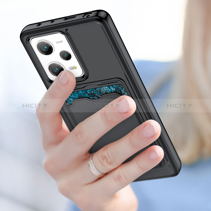 Silikon Hülle Handyhülle Ultra Dünn Flexible Schutzhülle 360 Grad Ganzkörper Tasche J02S für Xiaomi Redmi Note 12 5G groß