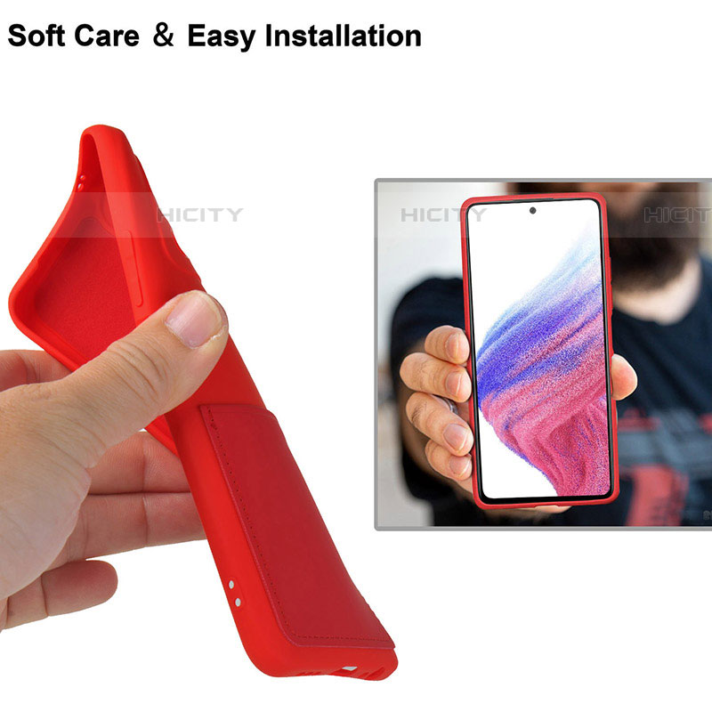 Silikon Hülle Handyhülle Ultra Dünn Flexible Schutzhülle 360 Grad Ganzkörper Tasche MJ1 für Samsung Galaxy A53 5G