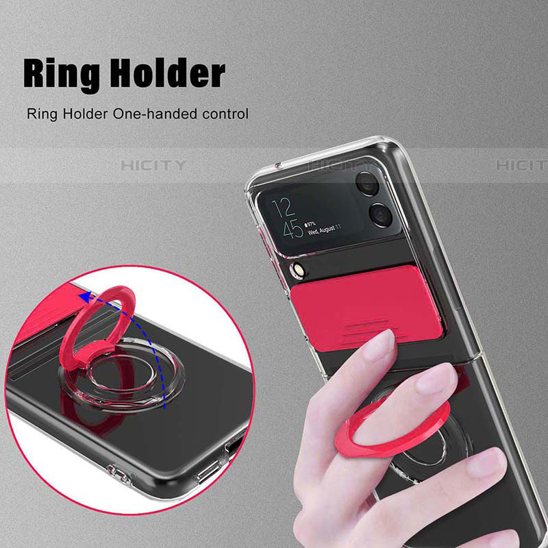 Silikon Hülle Handyhülle Ultra Dünn Flexible Schutzhülle 360 Grad Ganzkörper Tasche MJ1 für Samsung Galaxy Z Flip4 5G