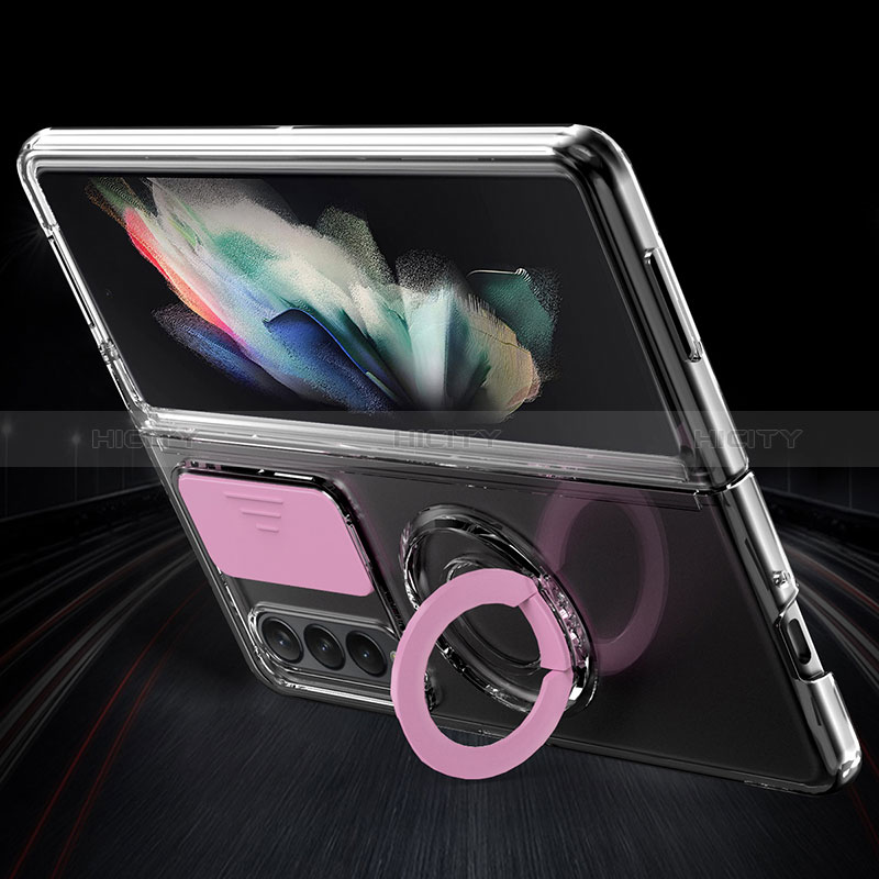 Silikon Hülle Handyhülle Ultra Dünn Flexible Schutzhülle 360 Grad Ganzkörper Tasche MJ1 für Samsung Galaxy Z Fold3 5G groß