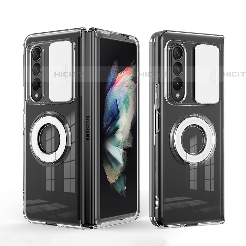 Silikon Hülle Handyhülle Ultra Dünn Flexible Schutzhülle 360 Grad Ganzkörper Tasche MJ1 für Samsung Galaxy Z Fold4 5G Weiß