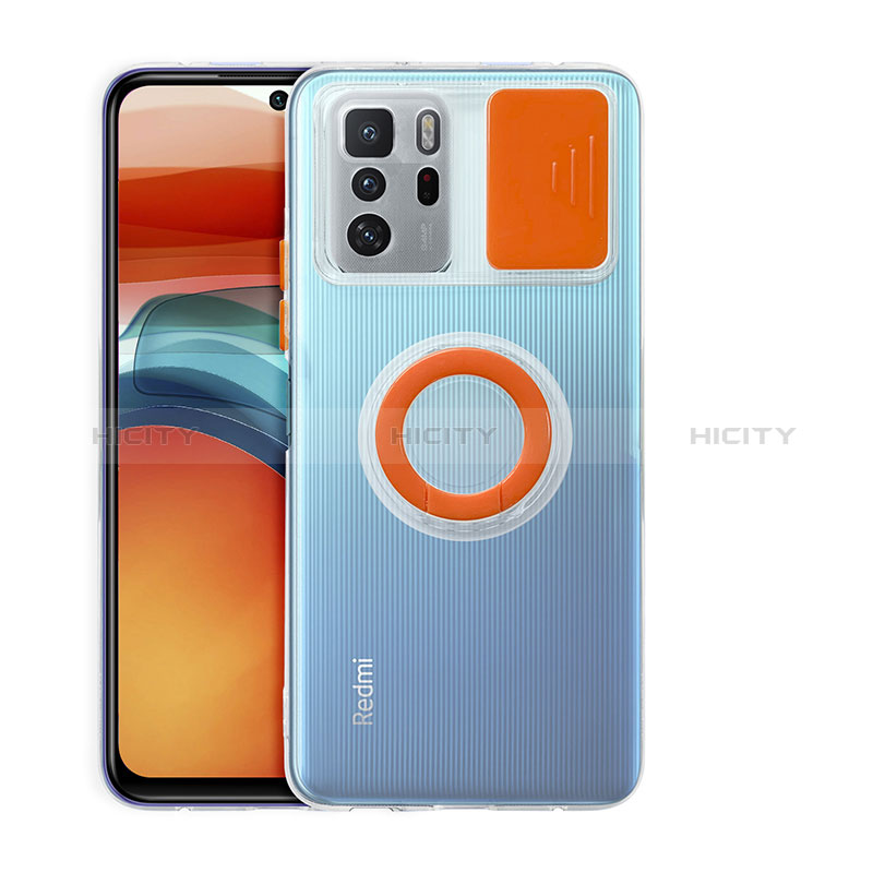 Silikon Hülle Handyhülle Ultra Dünn Flexible Schutzhülle 360 Grad Ganzkörper Tasche MJ1 für Xiaomi Redmi Note 10 Pro 5G Orange Plus