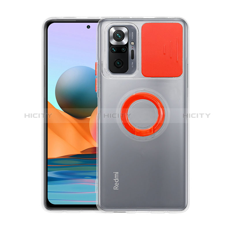 Silikon Hülle Handyhülle Ultra Dünn Flexible Schutzhülle 360 Grad Ganzkörper Tasche MJ1 für Xiaomi Redmi Note 10 Pro Max Rot Plus