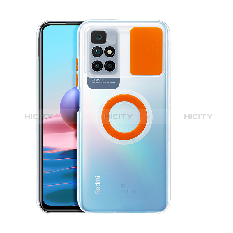 Silikon Hülle Handyhülle Ultra Dünn Flexible Schutzhülle 360 Grad Ganzkörper Tasche MJ1 für Xiaomi Redmi Note 11 4G (2021) Orange Plus