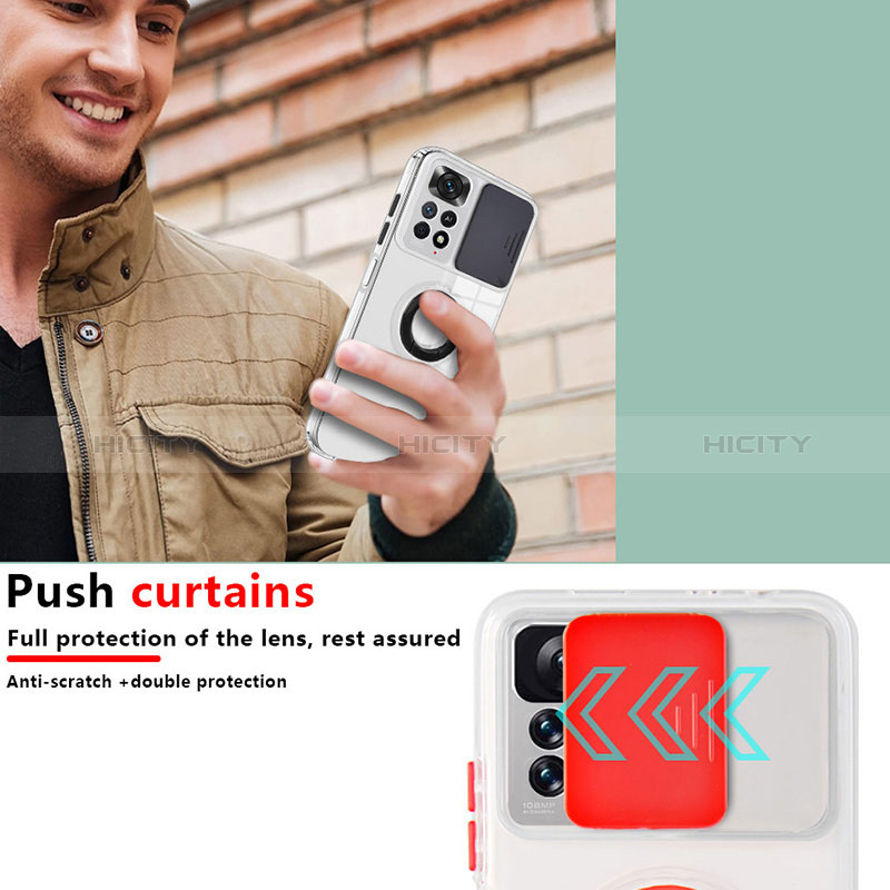 Silikon Hülle Handyhülle Ultra Dünn Flexible Schutzhülle 360 Grad Ganzkörper Tasche MJ1 für Xiaomi Redmi Note 11 Pro 4G groß