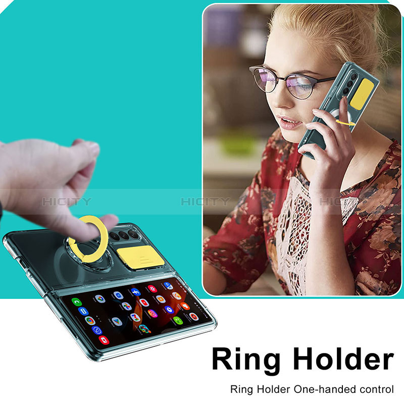 Silikon Hülle Handyhülle Ultra Dünn Flexible Schutzhülle 360 Grad Ganzkörper Tasche MJ2 für Samsung Galaxy Z Fold3 5G