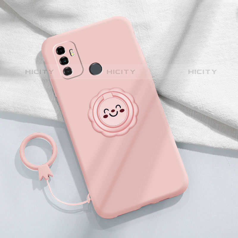 Silikon Hülle Handyhülle Ultra Dünn Flexible Schutzhülle 360 Grad Ganzkörper Tasche S01 für Oppo A11s Rosa Plus