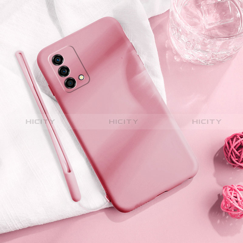 Silikon Hülle Handyhülle Ultra Dünn Flexible Schutzhülle 360 Grad Ganzkörper Tasche S01 für Oppo K9 5G Rosa