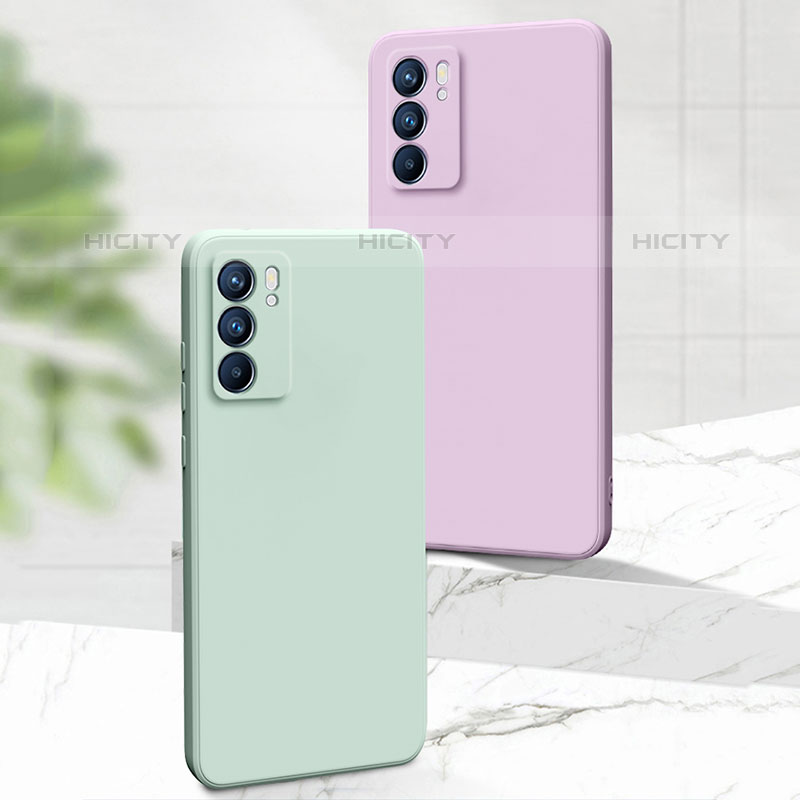 Silikon Hülle Handyhülle Ultra Dünn Flexible Schutzhülle 360 Grad Ganzkörper Tasche S01 für Oppo Reno6 Pro 5G India groß