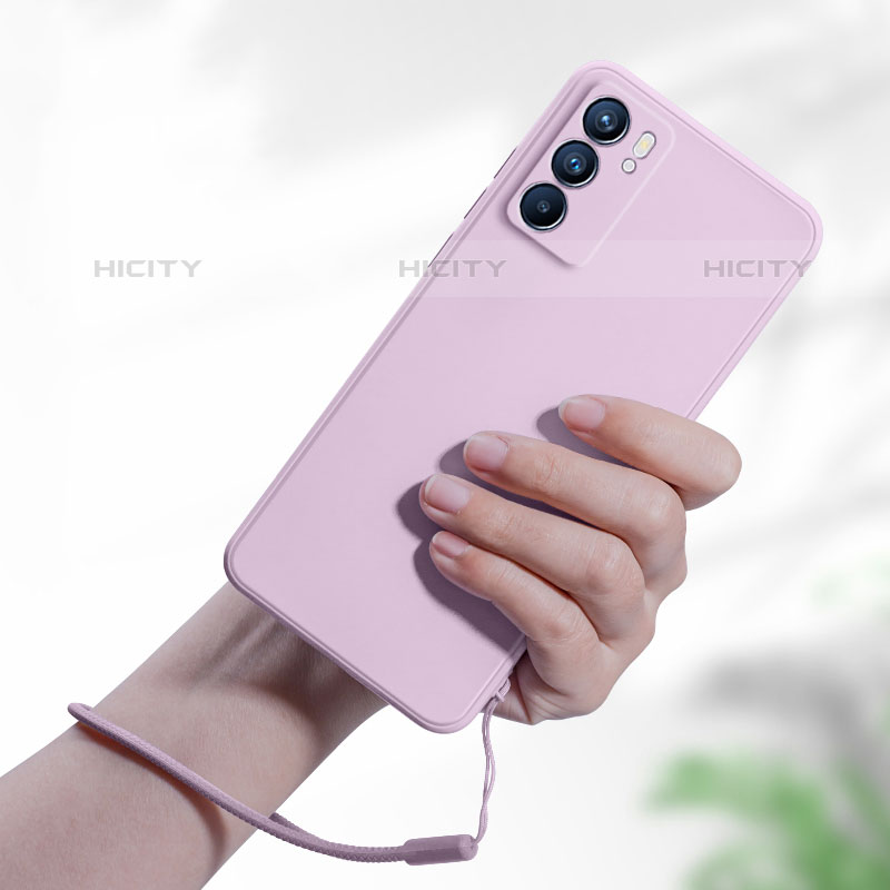 Silikon Hülle Handyhülle Ultra Dünn Flexible Schutzhülle 360 Grad Ganzkörper Tasche S01 für Oppo Reno6 Pro 5G India groß