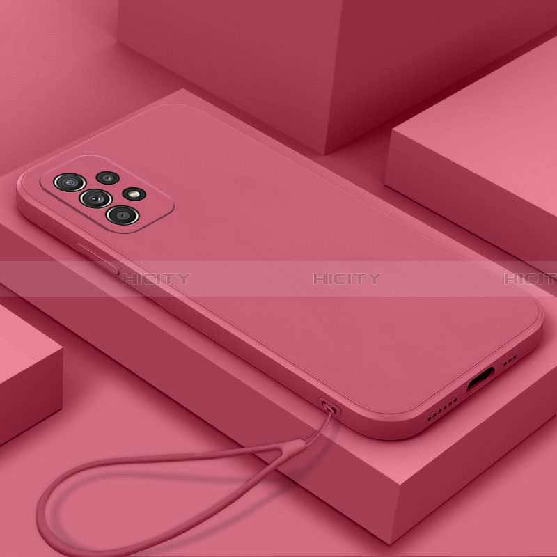 Silikon Hülle Handyhülle Ultra Dünn Flexible Schutzhülle 360 Grad Ganzkörper Tasche S01 für Samsung Galaxy A13 4G Pink
