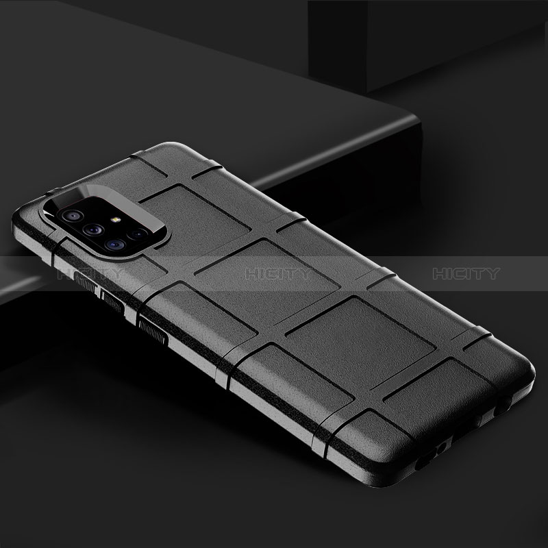Silikon Hülle Handyhülle Ultra Dünn Flexible Schutzhülle 360 Grad Ganzkörper Tasche S01 für Samsung Galaxy A71 4G A715