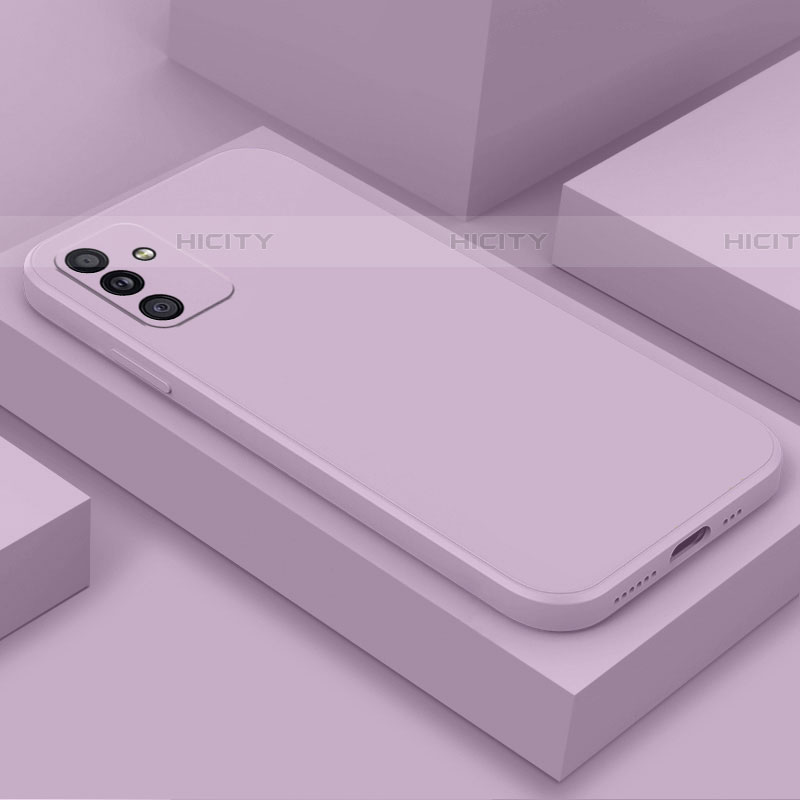 Silikon Hülle Handyhülle Ultra Dünn Flexible Schutzhülle 360 Grad Ganzkörper Tasche S01 für Samsung Galaxy A82 5G Helles Lila
