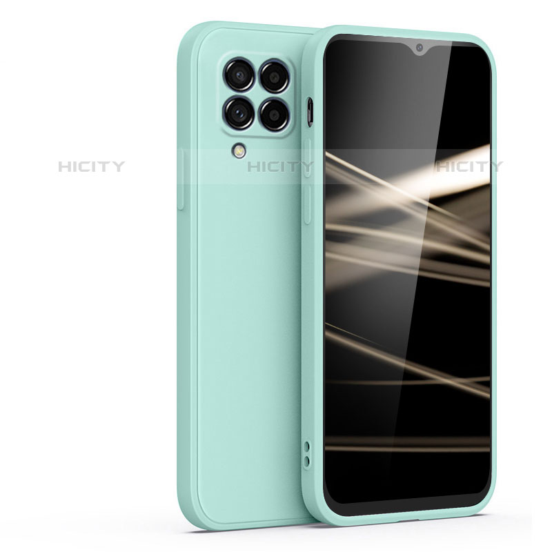 Silikon Hülle Handyhülle Ultra Dünn Flexible Schutzhülle 360 Grad Ganzkörper Tasche S01 für Samsung Galaxy M42 5G Cyan