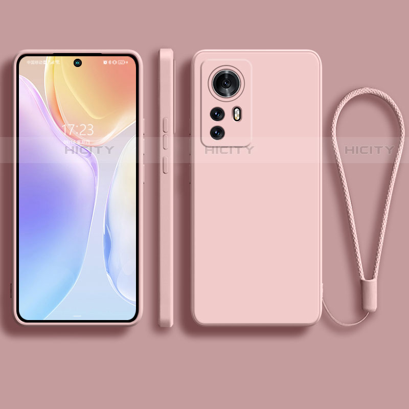 Silikon Hülle Handyhülle Ultra Dünn Flexible Schutzhülle 360 Grad Ganzkörper Tasche S01 für Xiaomi Mi 12 Pro 5G Rosa Plus