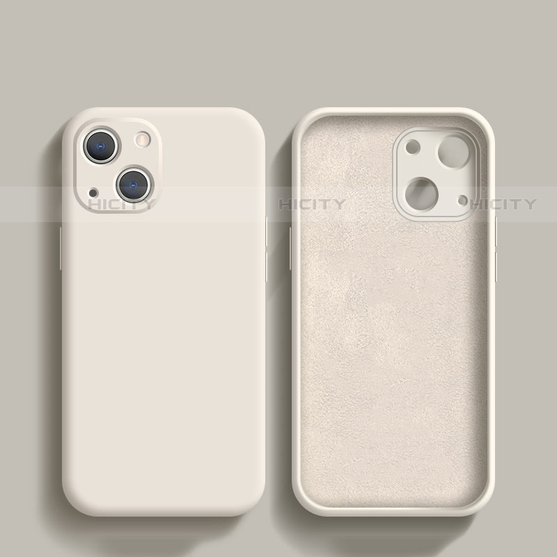 Silikon Hülle Handyhülle Ultra Dünn Flexible Schutzhülle 360 Grad Ganzkörper Tasche S02 für Apple iPhone 13 groß