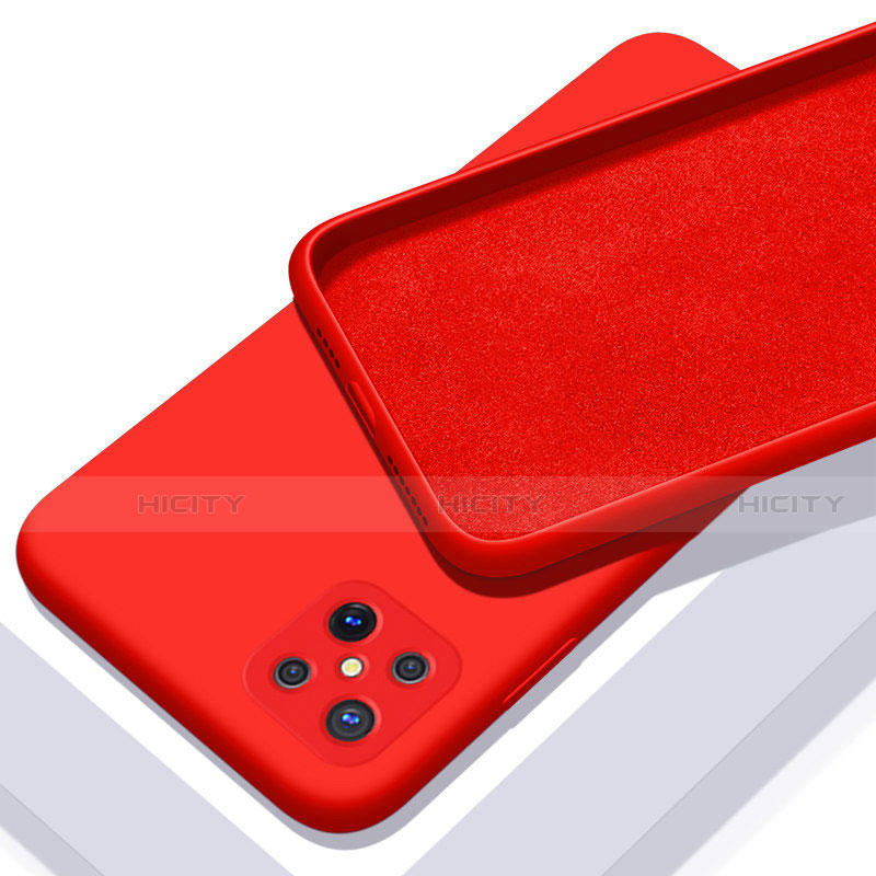 Silikon Hülle Handyhülle Ultra Dünn Flexible Schutzhülle 360 Grad Ganzkörper Tasche S02 für Oppo A92s 5G Rot Plus