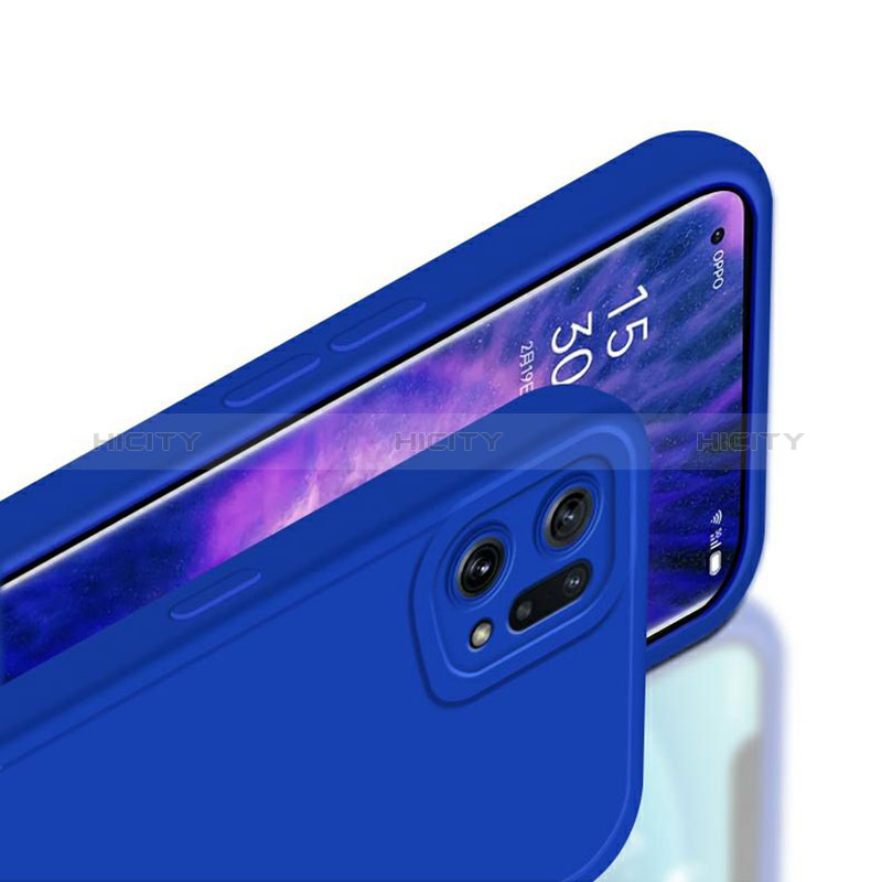 Silikon Hülle Handyhülle Ultra Dünn Flexible Schutzhülle 360 Grad Ganzkörper Tasche S02 für Oppo Find X5 5G