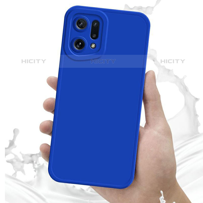 Silikon Hülle Handyhülle Ultra Dünn Flexible Schutzhülle 360 Grad Ganzkörper Tasche S02 für Oppo Find X5 Pro 5G