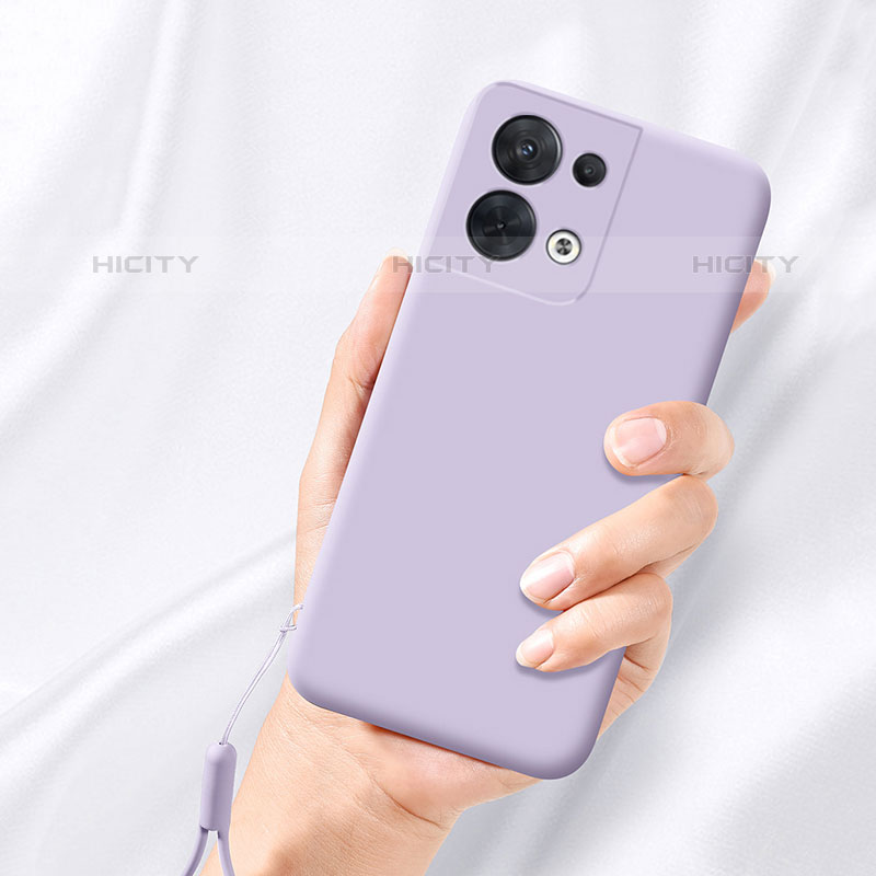 Silikon Hülle Handyhülle Ultra Dünn Flexible Schutzhülle 360 Grad Ganzkörper Tasche S02 für Oppo Reno8 Pro 5G