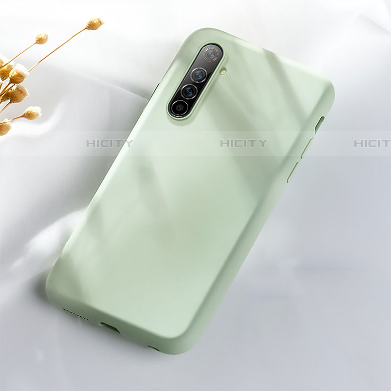 Silikon Hülle Handyhülle Ultra Dünn Flexible Schutzhülle 360 Grad Ganzkörper Tasche S02 für Realme X50 Pro 5G Grün Plus