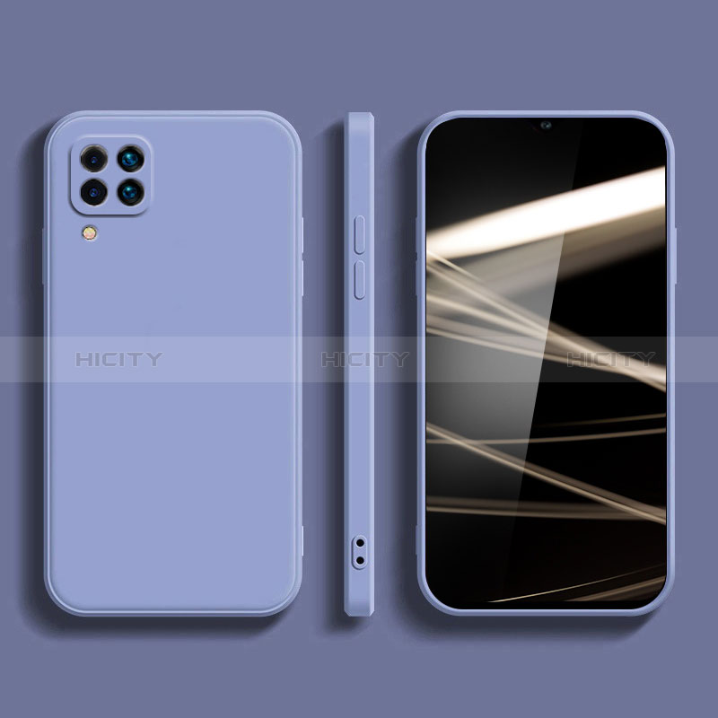 Silikon Hülle Handyhülle Ultra Dünn Flexible Schutzhülle 360 Grad Ganzkörper Tasche S02 für Samsung Galaxy A12 5G Hellblau Plus