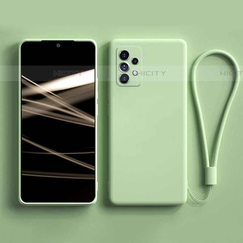 Silikon Hülle Handyhülle Ultra Dünn Flexible Schutzhülle 360 Grad Ganzkörper Tasche S02 für Samsung Galaxy A72 4G Minzgrün Plus