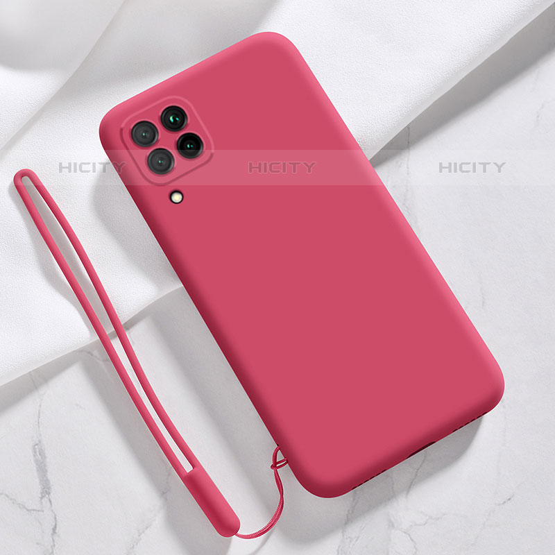 Silikon Hülle Handyhülle Ultra Dünn Flexible Schutzhülle 360 Grad Ganzkörper Tasche S02 für Samsung Galaxy M22 4G Pink Plus