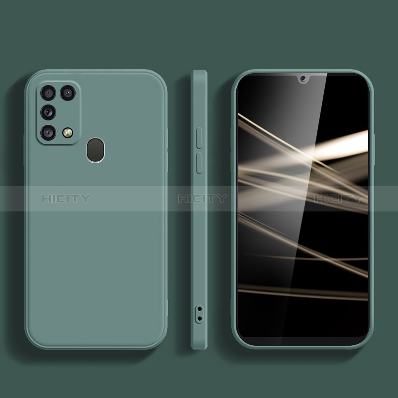 Silikon Hülle Handyhülle Ultra Dünn Flexible Schutzhülle 360 Grad Ganzkörper Tasche S02 für Samsung Galaxy M31 Prime Edition groß