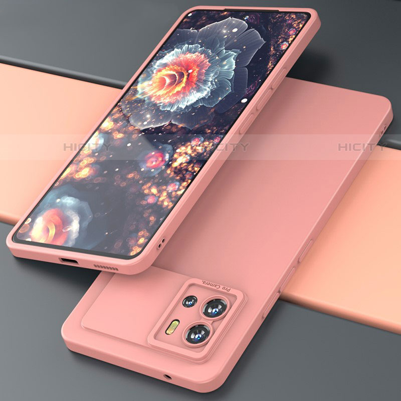 Silikon Hülle Handyhülle Ultra Dünn Flexible Schutzhülle 360 Grad Ganzkörper Tasche S02 für Vivo iQOO 9 Pro 5G Rosa