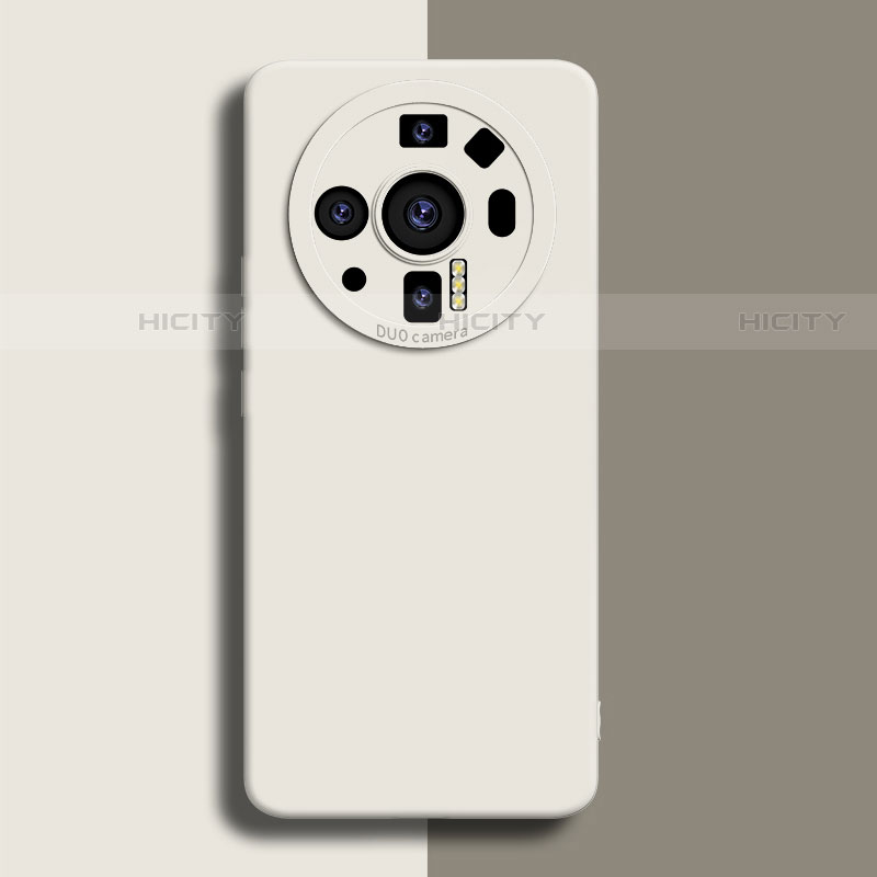 Silikon Hülle Handyhülle Ultra Dünn Flexible Schutzhülle 360 Grad Ganzkörper Tasche S02 für Xiaomi Mi 12 Ultra 5G Weiß Plus
