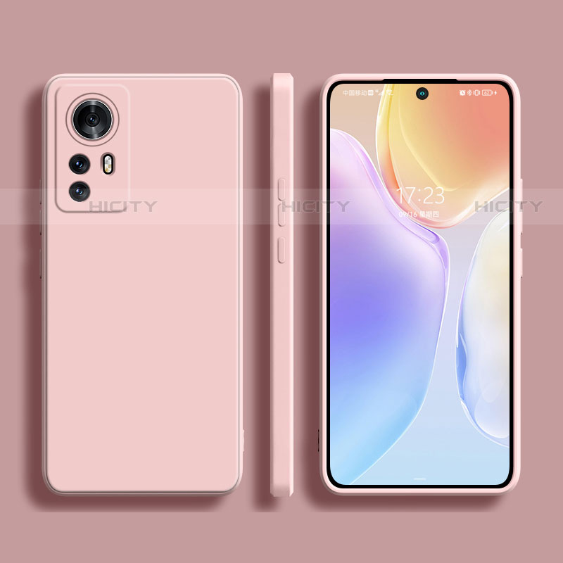 Silikon Hülle Handyhülle Ultra Dünn Flexible Schutzhülle 360 Grad Ganzkörper Tasche S02 für Xiaomi Mi 12S 5G Rosa Plus