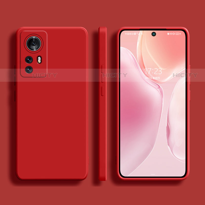 Silikon Hülle Handyhülle Ultra Dünn Flexible Schutzhülle 360 Grad Ganzkörper Tasche S02 für Xiaomi Mi 12S Pro 5G Rot