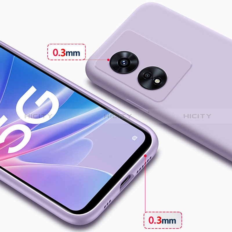 Silikon Hülle Handyhülle Ultra Dünn Flexible Schutzhülle 360 Grad Ganzkörper Tasche S03 für Oppo A1 5G groß